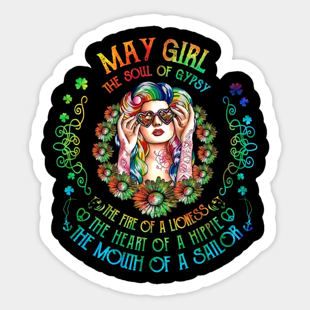 May Girl The Soul Of A May  birthday gift Sticker by American Woman